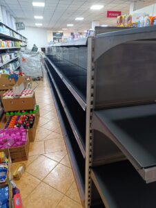 Gondola antracit police za market i trgovine